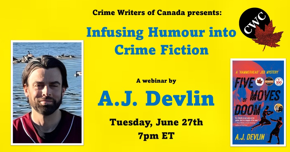 INFUSING HUMOUR INTO CRIME FICTION by A.J. Devlin