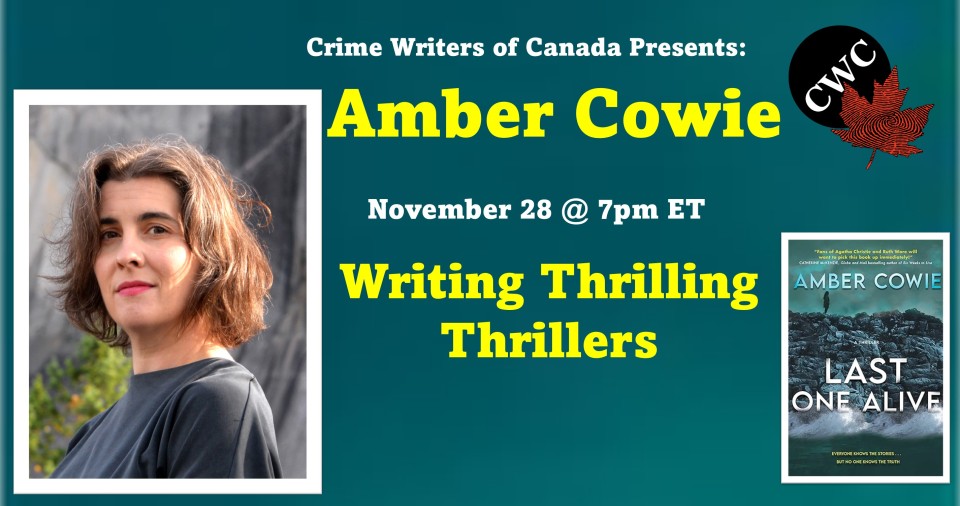 How To Write Thrilling Thrillers with Amber Cowie