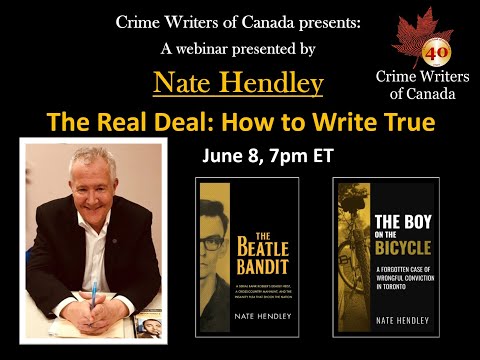 The Real Deal - How to write True Crime with Nate Hendley